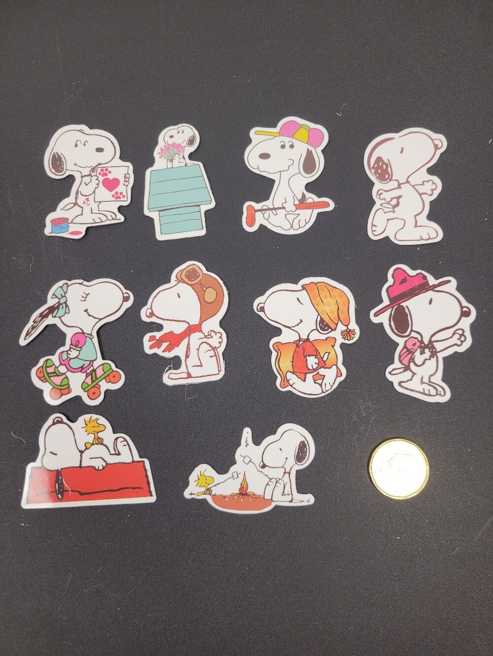 3/$20 10pcs Lot Snoopy Waterproof Stickers #003